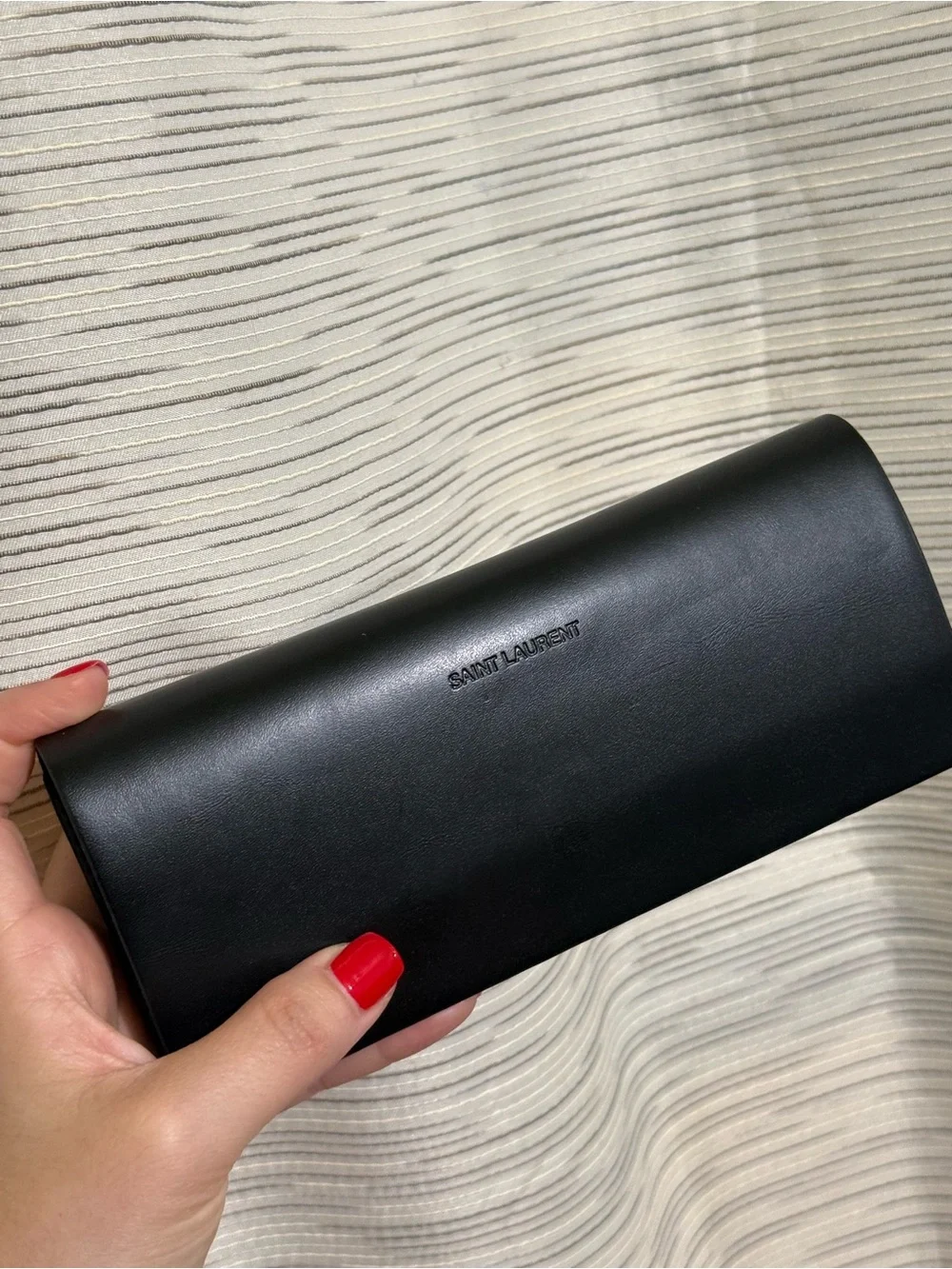 Saint Laurent Glossy Black Cat-Eye Sunglasses